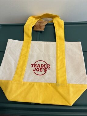 Yellow Mini Trader Joe’s Canvas Bag